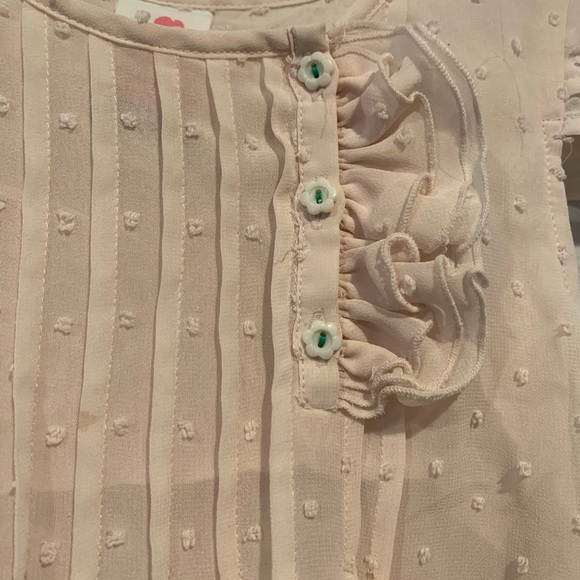 Matilda Jane Serendipity Vanilla Sheer Dot Top - Picture 4 of 6